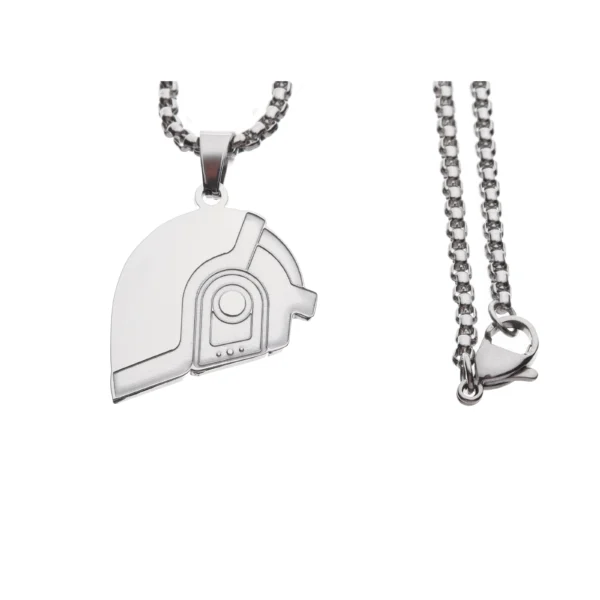 Daft punk Hip Hop Rapper Pendant Chain Necklace - 图片 3