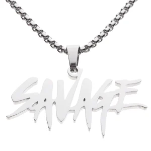 21 Savage Hip Hop Rapper Pendant Chain Necklace