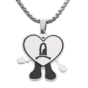Bad Bunny Hip Hop Rapper Pendant Chain Necklace
