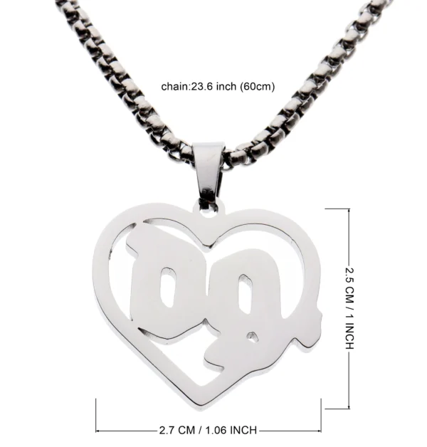 Drain Gang Hip Hop Rapper Pendant Chain Necklace - 图片 2