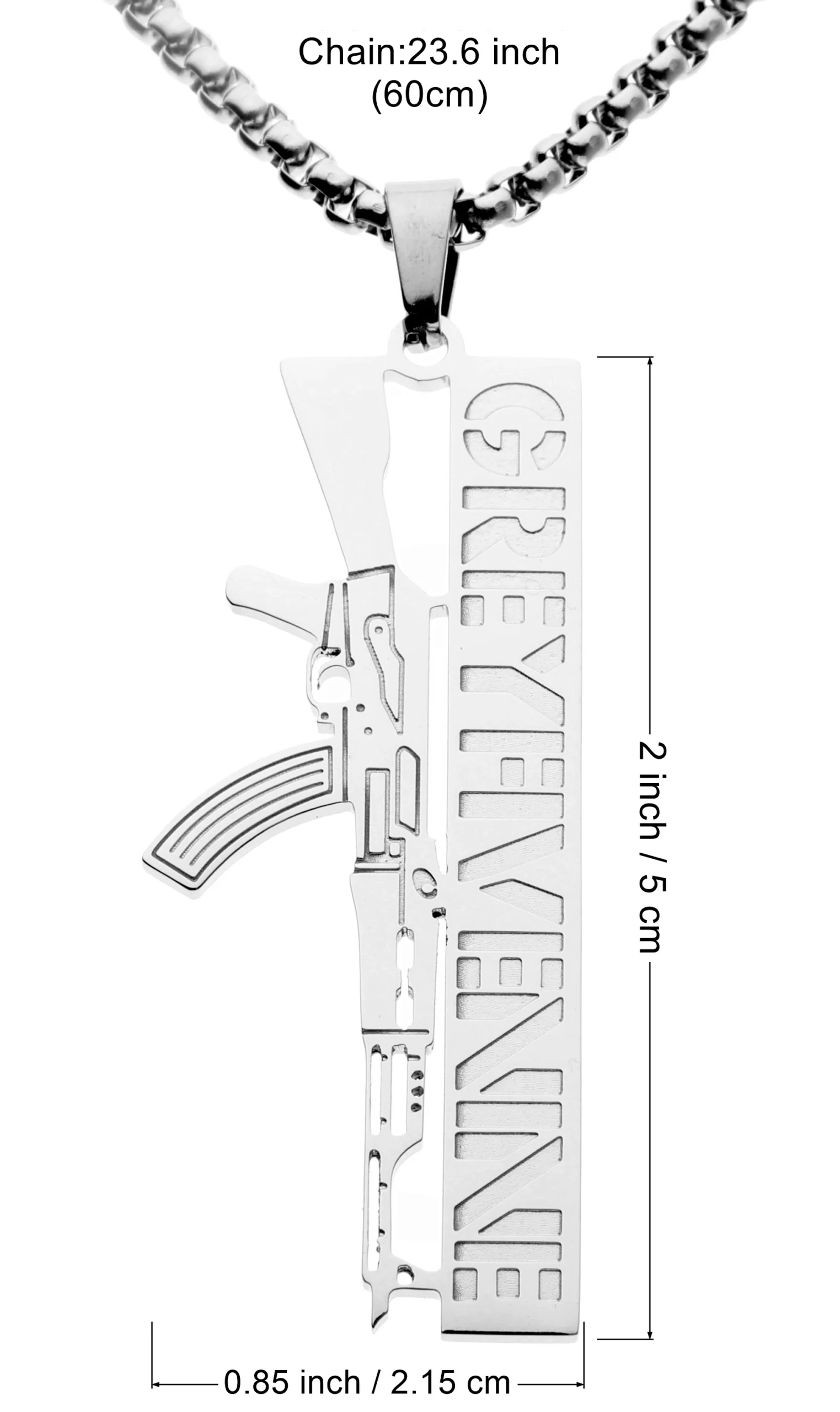 Suicideboys SUICIDE BOYS AK GREY 59 Hip Hop Rapper Pendant Chain Necklace - 图片 2