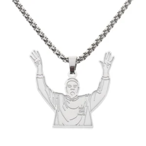 Kanye West yeezus I Feel Like Pablo Hip Hop Rapper Pendant Chain Necklace