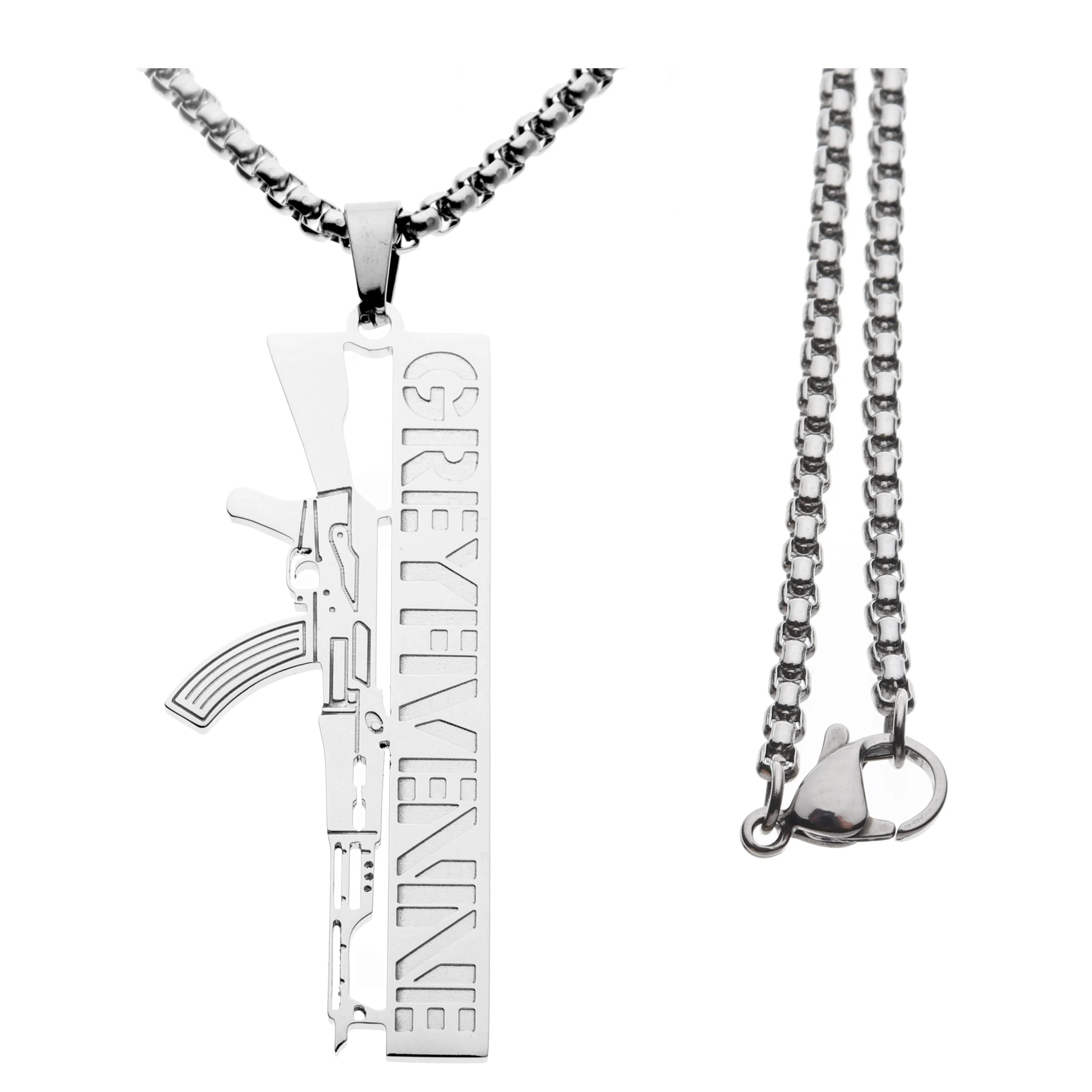 Suicideboys SUICIDE BOYS AK GREY 59 Hip Hop Rapper Pendant Chain Necklace - 图片 3